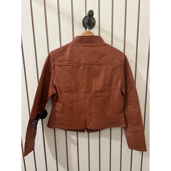 Decrum Amy Genuine Leather Jacket Size L NWT - Picture 6 of 8